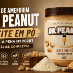 Pasta de Amendoim Dr Peanut sabor leite em pó com whey protein