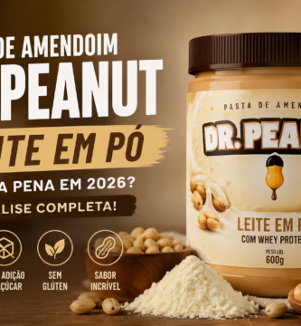 Pasta de Amendoim Dr Peanut sabor leite em pó com whey protein